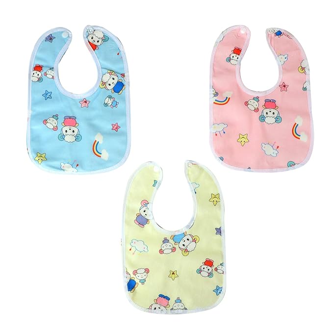 Soft Cotton Reusable Baby Feeding Bibs
